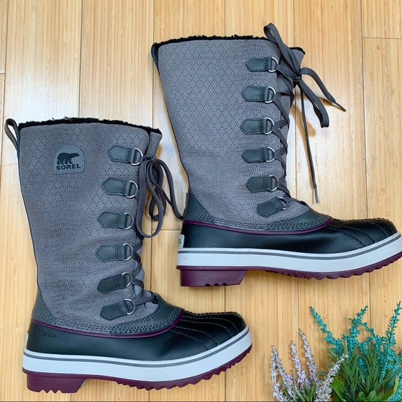 purple snow boots womens